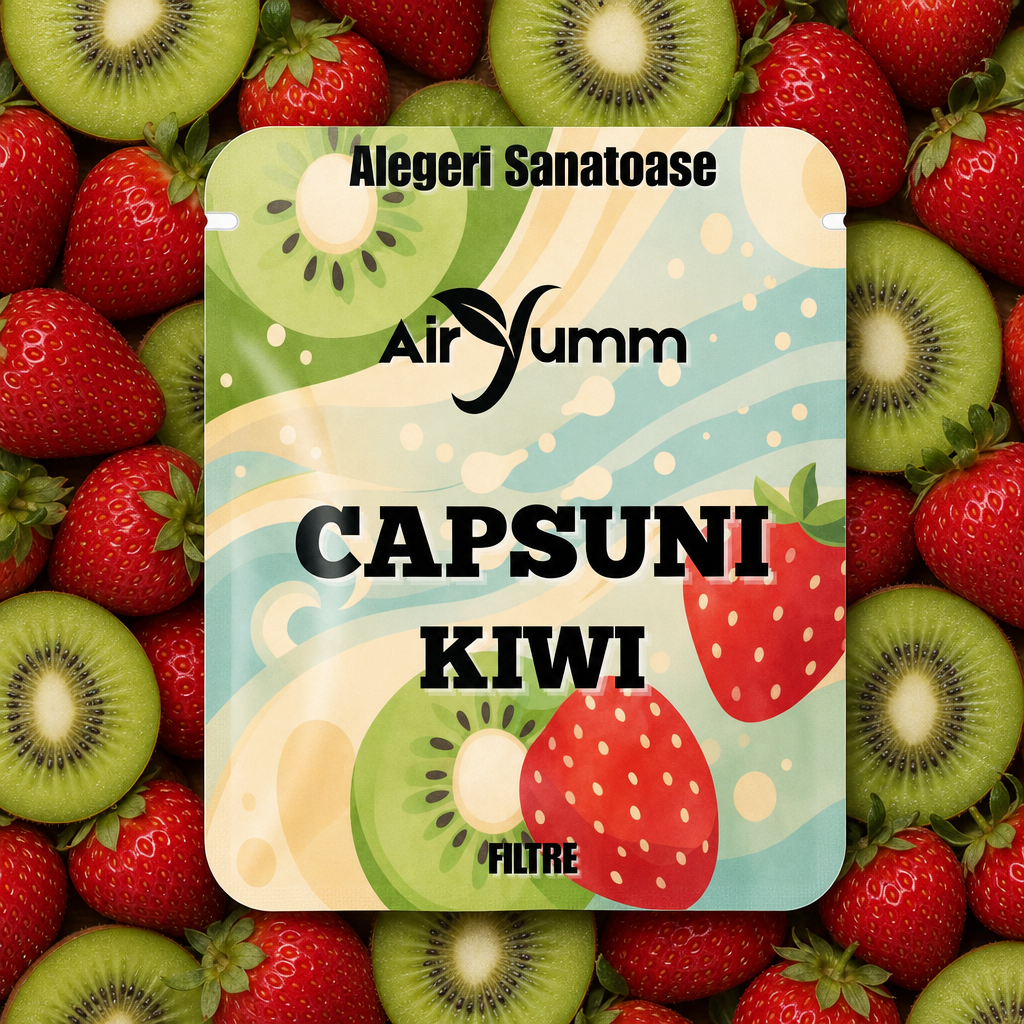 AirYumm Capsuni Kiwi - pachet 3 filtre
