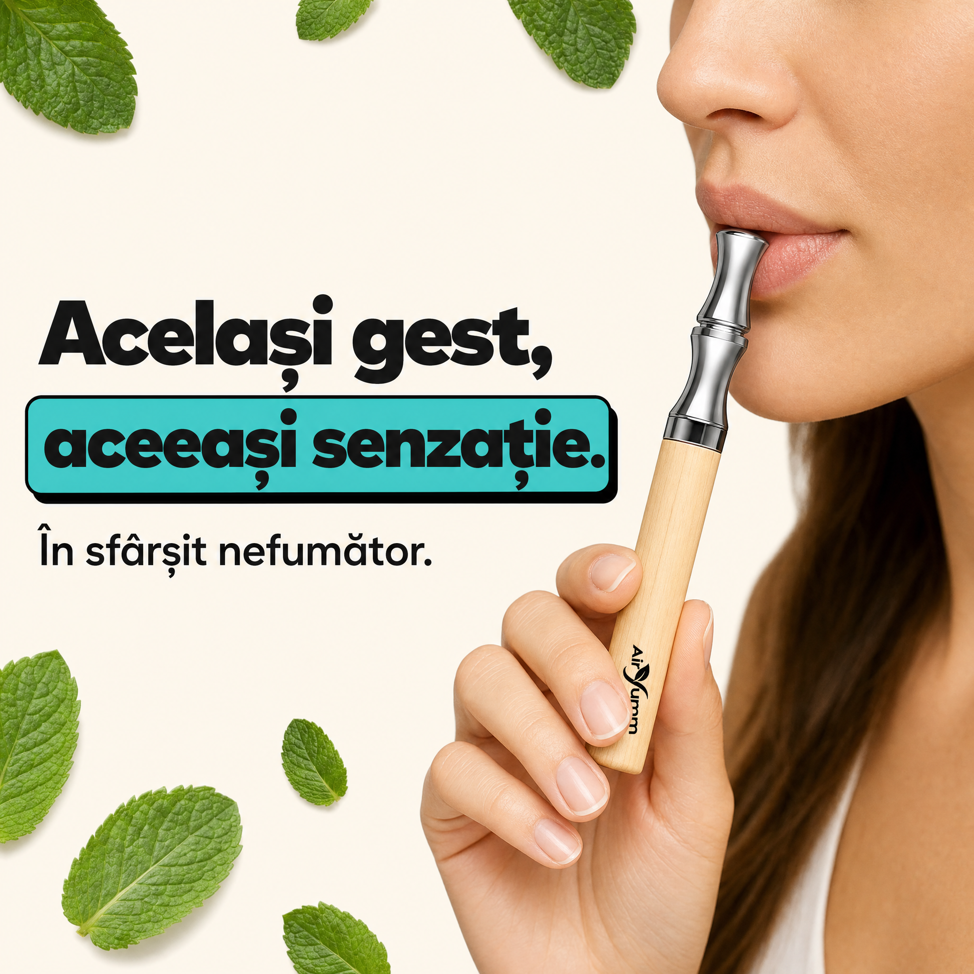 Același gest, aceeași senzație. În sfârșit nefumător.